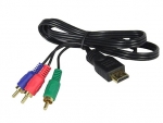 HDMI zu RGB / RCA Kabel 1,50m mit vergoldete Kontakte für Video / Audio Übertragung
