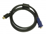 HDMI auf VGA / VGA auf HDMI Kabel 1,50m mit vergoldete Kontakte für Video / Audio Übertragung